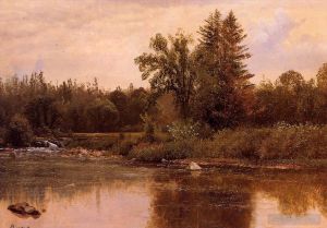 Artist Albert Bierstadt's Work - Landscape New Hampshire