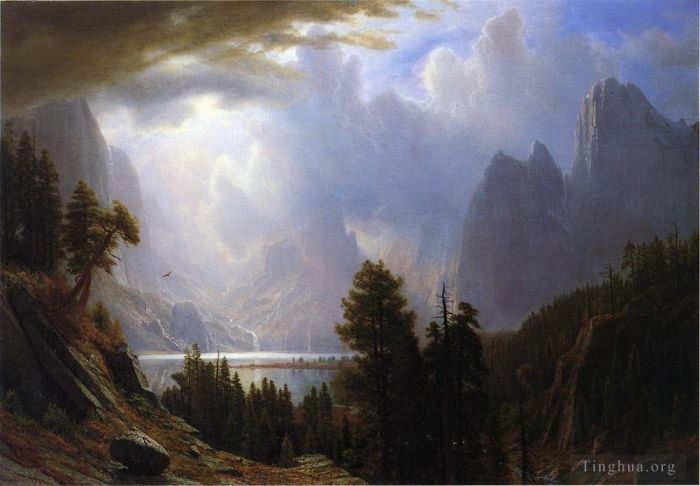 Albert Bierstadt Oil Painting - Landscape