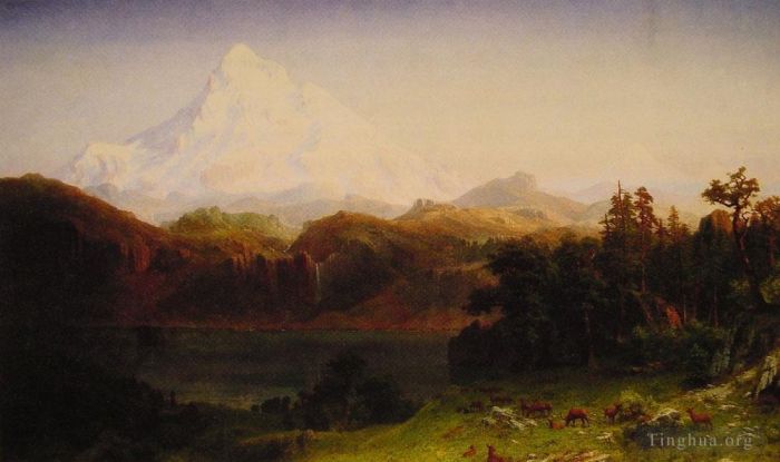 Albert Bierstadt Oil Painting - Mount Hood