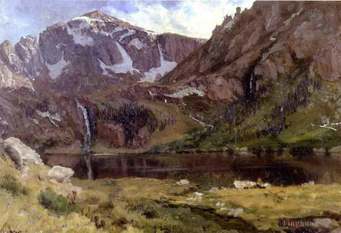 Albert Bierstadt Oil Painting - Mountain Lake