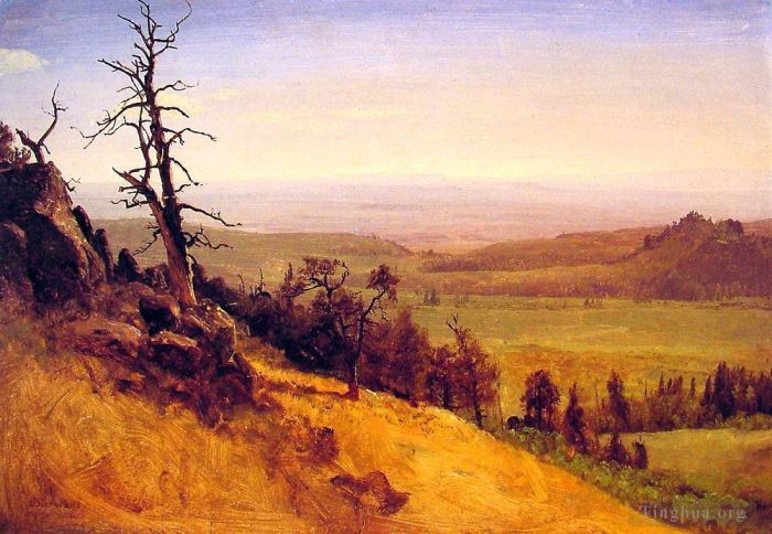 Albert Bierstadt Oil Painting - Nebraska Wasatch Mountains