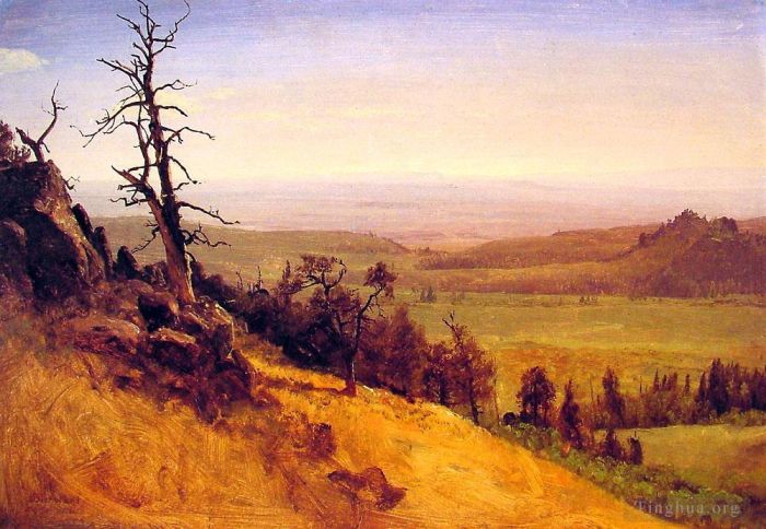 Albert Bierstadt Oil Painting - Newbraska Wasatch Mountains