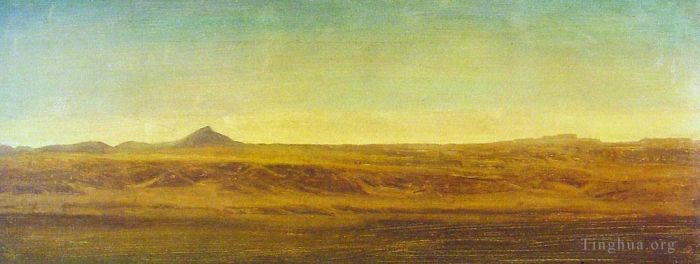Albert Bierstadt Oil Painting - On the Plains