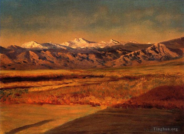 Albert Bierstadt Oil Painting - The Grand Tetons