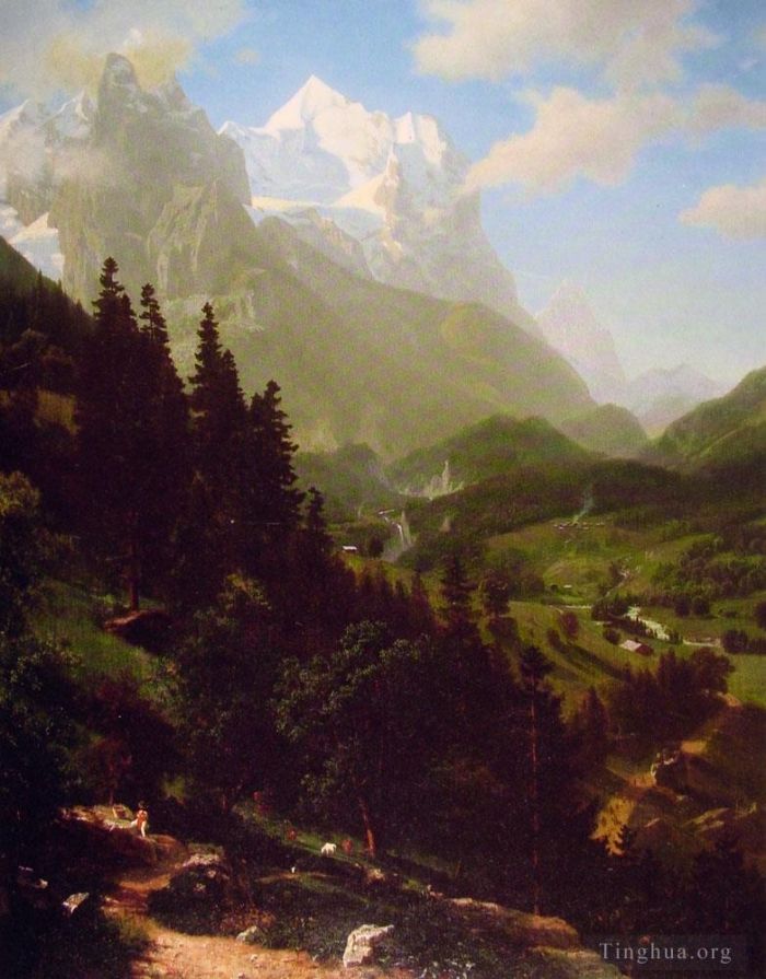 Albert Bierstadt Oil Painting - The Matterhorn
