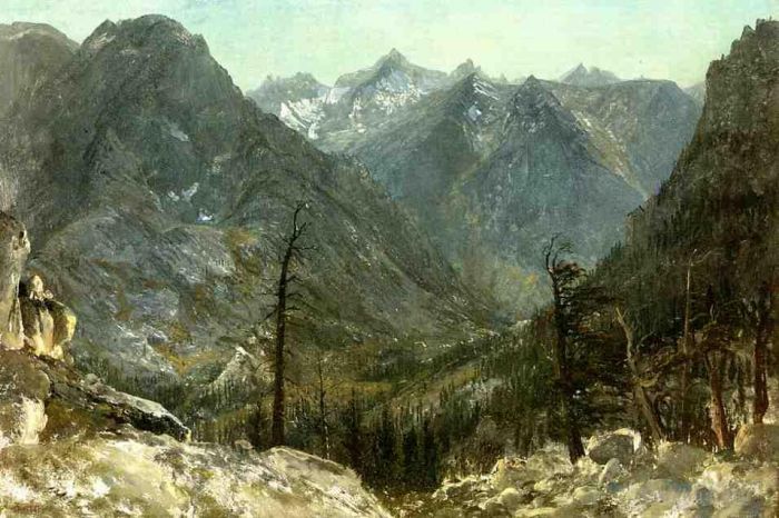 Albert Bierstadt Oil Painting - The Sierra Nevadas