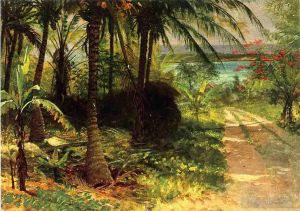 Artist Albert Bierstadt's Work - Tropical Landscape