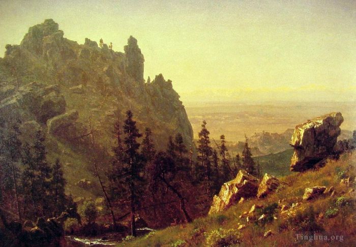 Albert Bierstadt Oil Painting - Wind River Country
