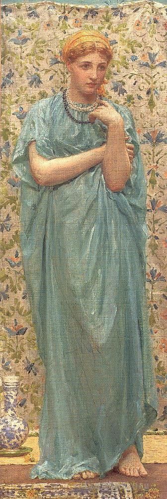 Albert Joseph Moore Oil Painting - Marigolds