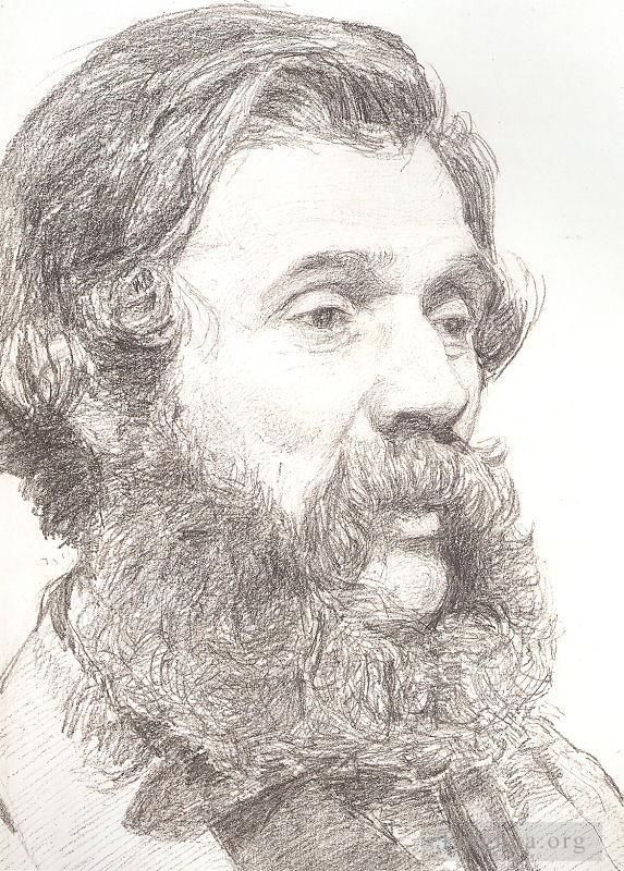 Albert Joseph Moore Oil Painting - Portrait of William Moore Jr