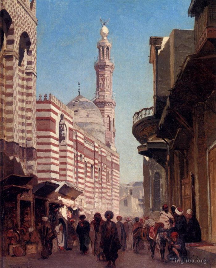 Alberto Pasini Oil Painting - Cairo