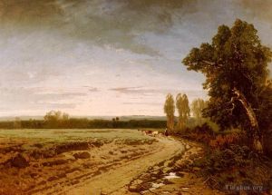 Artist Alberto Pasini's Work - Going To The Pasture Early Morning