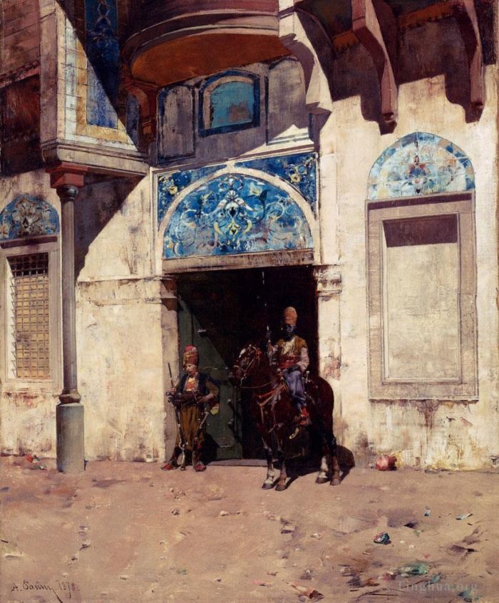 Alberto Pasini Oil Painting - The Palace G