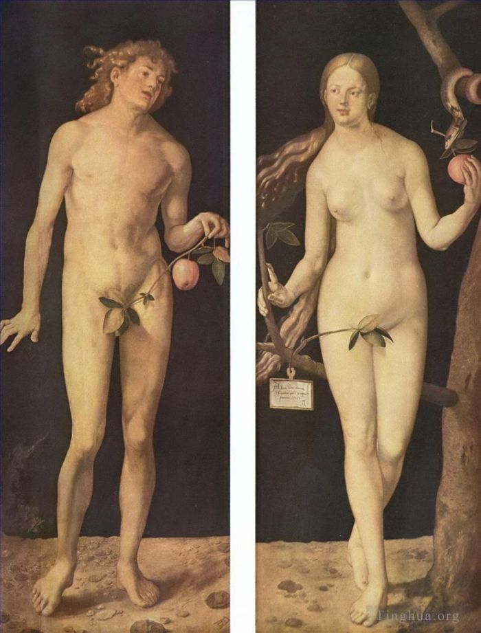 Albrecht Durer Oil Painting - Adam and Eve