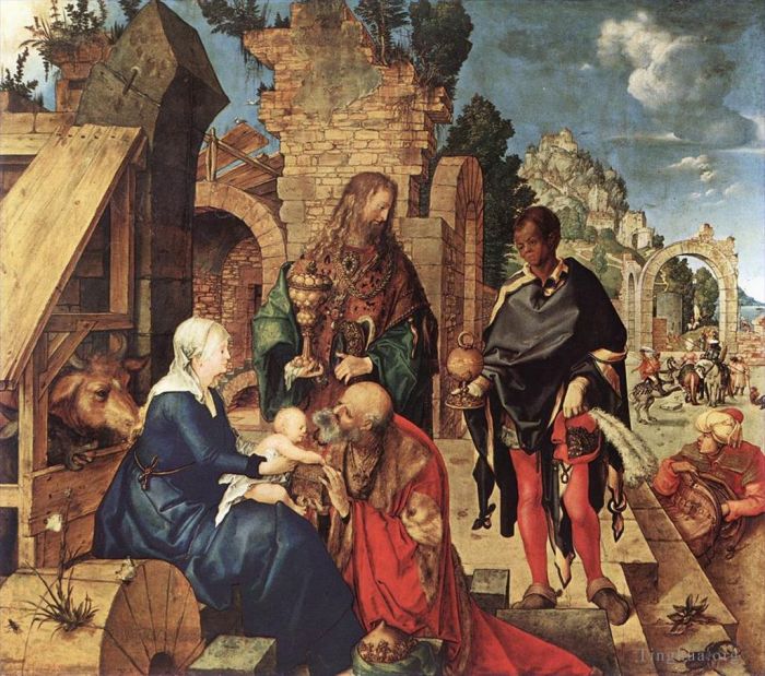 Albrecht Durer Oil Painting - Adoration of the Magi