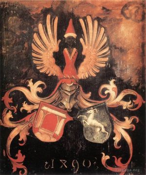 Artist Albrecht Durer's Work - Alliance Coat of Arms of the Durer and Holper Families