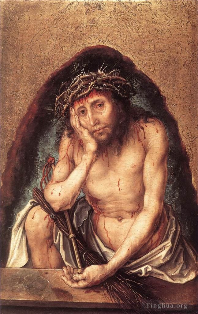 Albrecht Durer Oil Painting - Christ as the Man of Sorrows