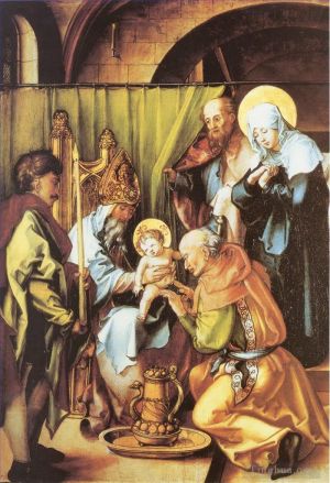 Artist Albrecht Durer's Work - Circumcision of Jesus (Seven Sorrows The Circumcision)