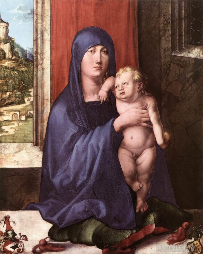 Albrecht Durer Oil Painting - Madonna and Child Haller Madonna