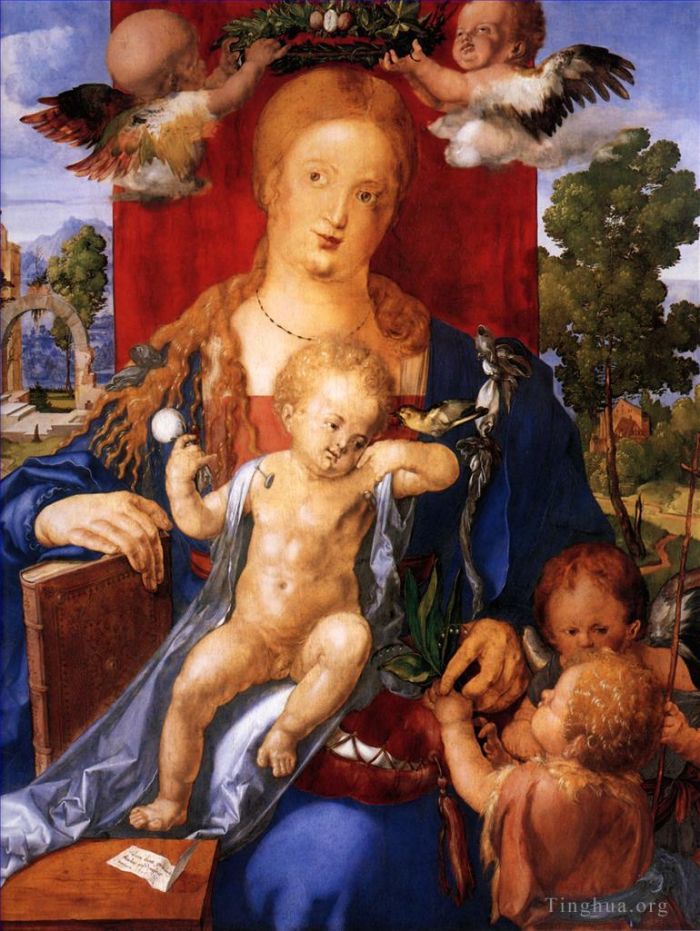 Albrecht Durer Oil Painting - Madonna with the Siskin