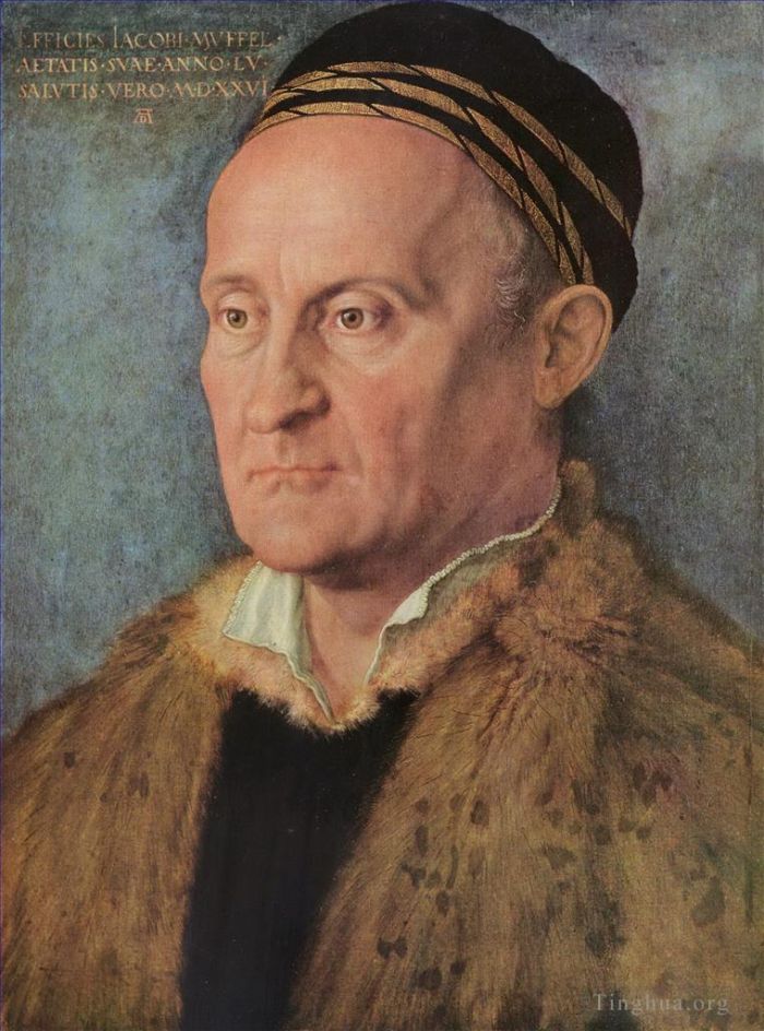 Albrecht Durer Oil Painting - Portrait of Jacob muffle