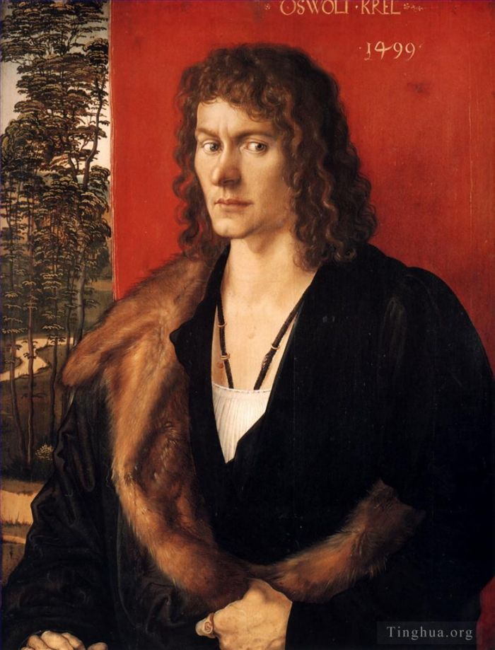 Albrecht Durer Oil Painting - Portrait of Oswolt Krel