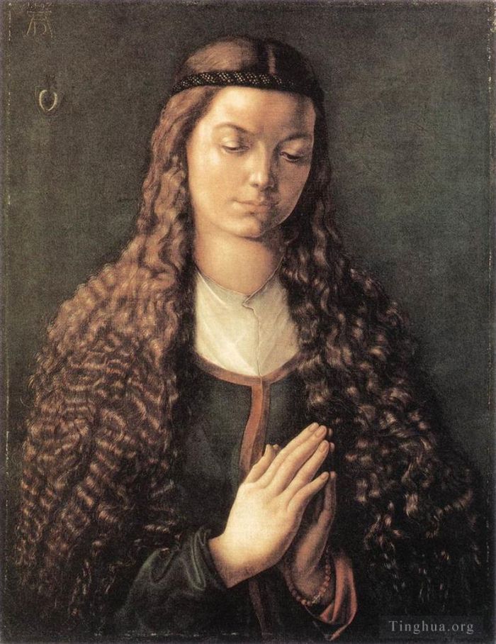Albrecht Durer Oil Painting - Portrait of a Young Furleger with Loose Hair