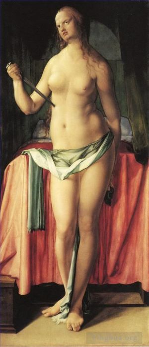 Artist Albrecht Durer's Work - Suicide of Lucretia