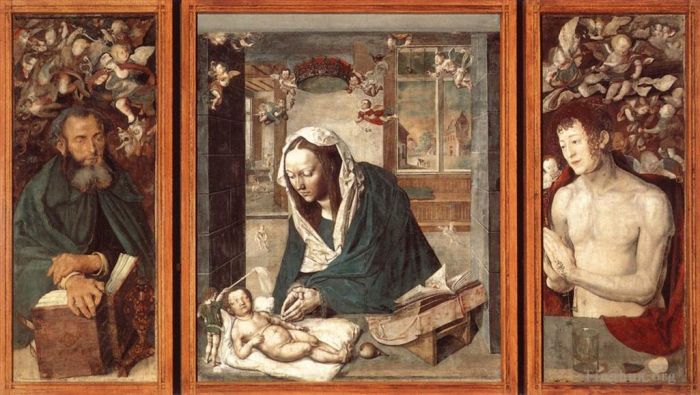 Albrecht Durer Oil Painting - The Dresden Altarpiece