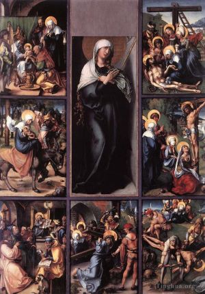 Artist Albrecht Durer's Work - The Seven Sorrows of the Virgin