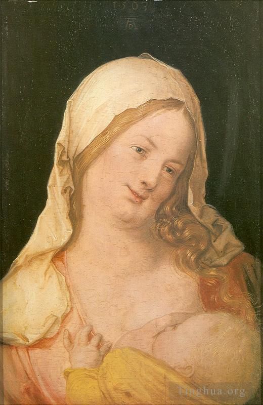 Albrecht Durer Oil Painting - Virgin Suckling the Child