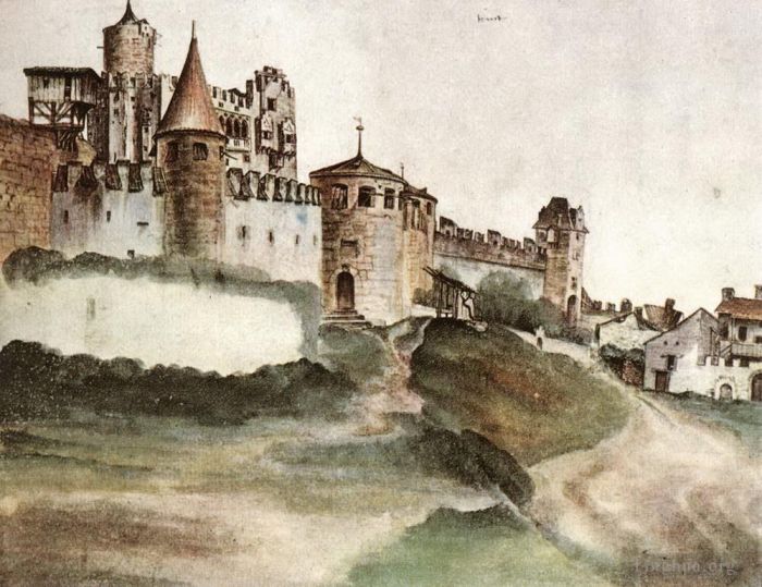 Albrecht Durer Various Paintings - The Castle at Trento