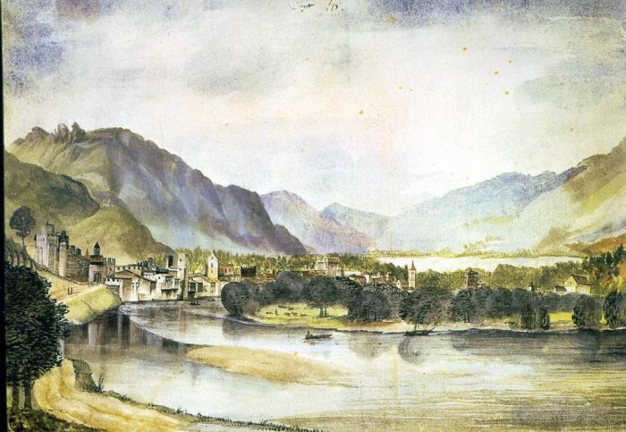 Albrecht Durer Various Paintings - The city of Trento