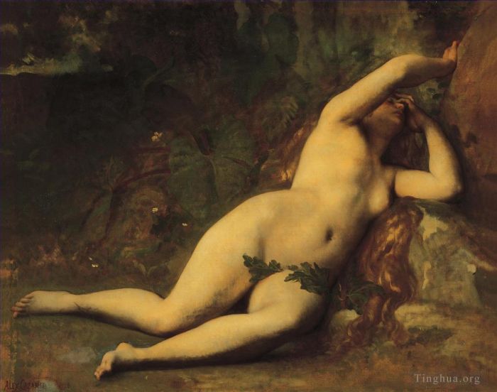 Alexandre Cabanel Oil Painting - Eve after the fall