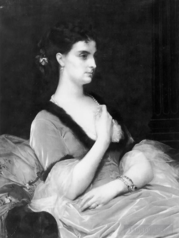 Alexandre Cabanel Oil Painting - Portrait of a Lady