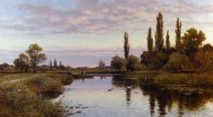 Artist Alfred Glendening's Work - The Reed Cutter