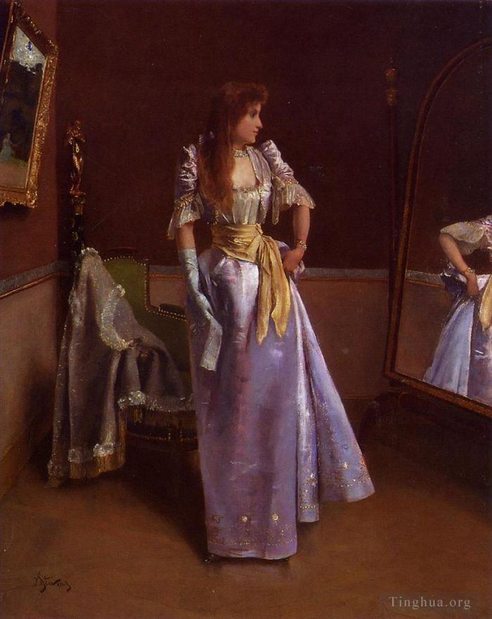 Alfred Stevens Oil Painting - Ready for the Ball
