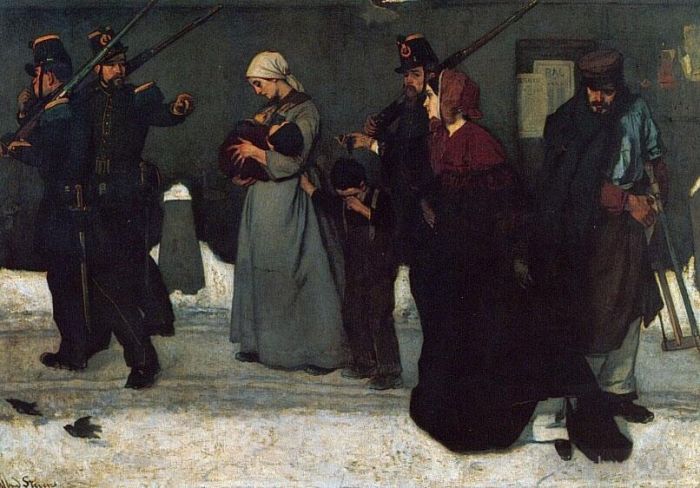 Alfred Stevens Oil Painting - What is Called Vagrancy
