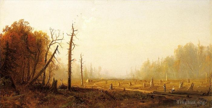 Alfred Thompson Bricher Oil Painting - Autumn Landscape
