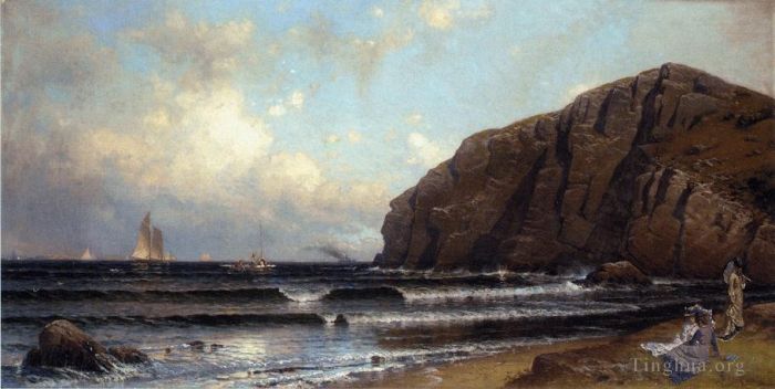 Alfred Thompson Bricher Oil Painting - Cushing Island Portland Harbor