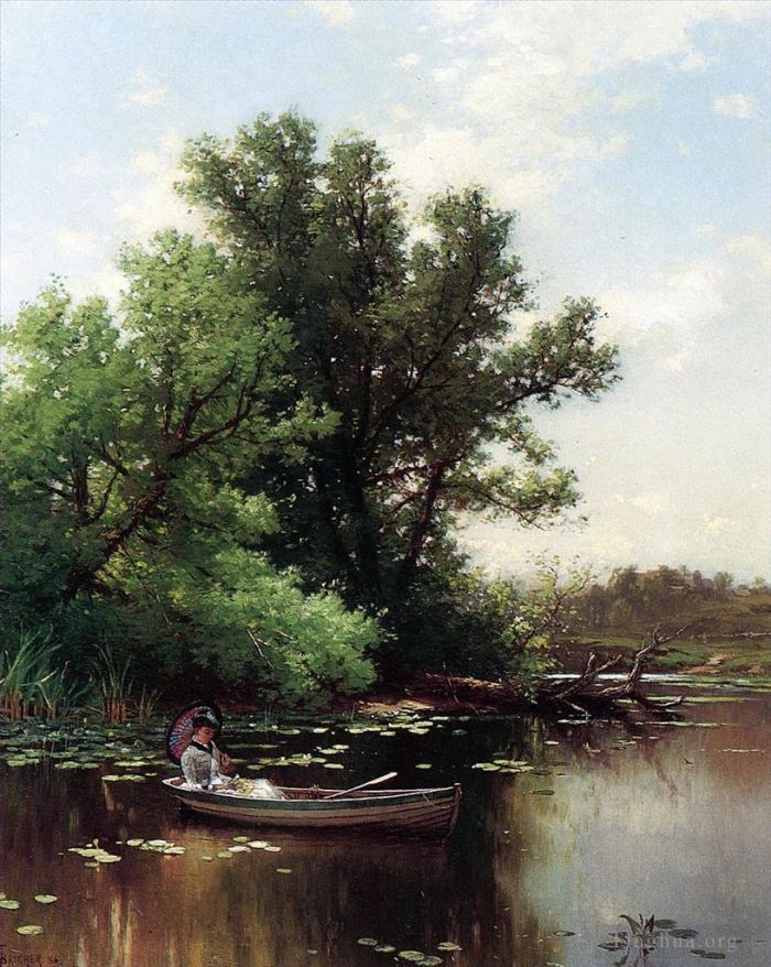 Alfred Thompson Bricher Oil Painting - Drifting