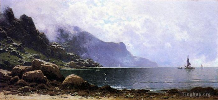 Alfred Thompson Bricher Oil Painting - Mist Clearing Grand Manan
