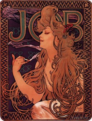 Artist Alphonse Mucha's Work - JOB 1896