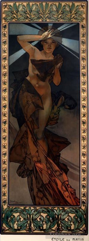 Artist Alphonse Mucha's Work - Morning Star 190litho