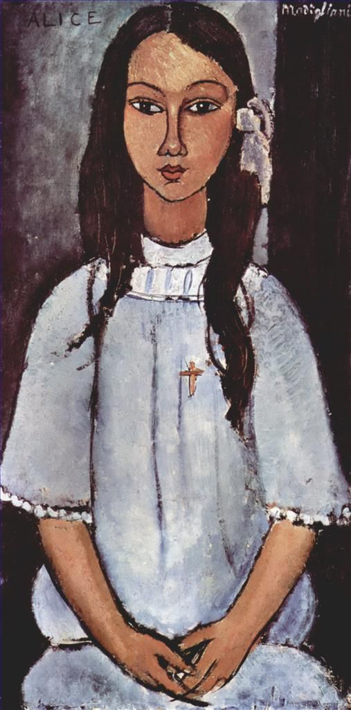 Amedeo Modigliani Oil Painting - alice 1915
