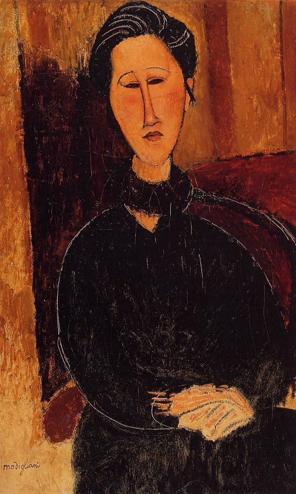 Amedeo Modigliani Oil Painting - anna hanka zabrowska 1916