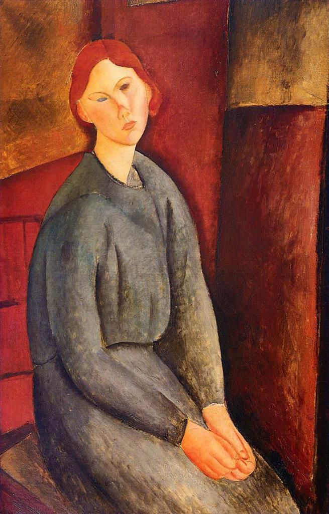 Amedeo Modigliani Oil Painting - annie bjarne 1919