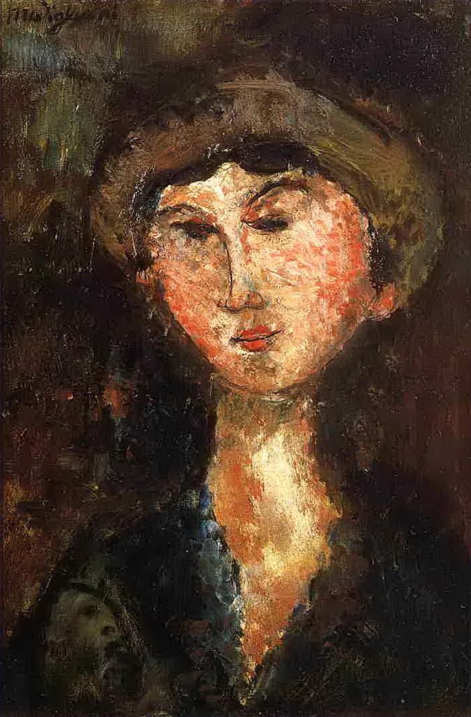 Amedeo Modigliani Oil Painting - beatrice hastings 1914