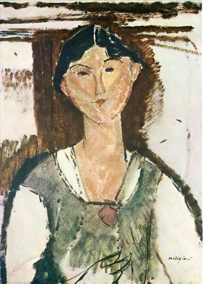 Amedeo Modigliani Oil Painting - beatrice hastings 1915