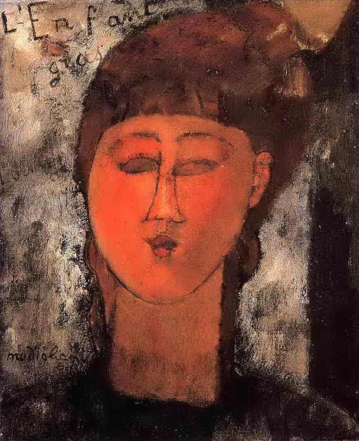 Amedeo Modigliani Oil Painting - fat child 1915